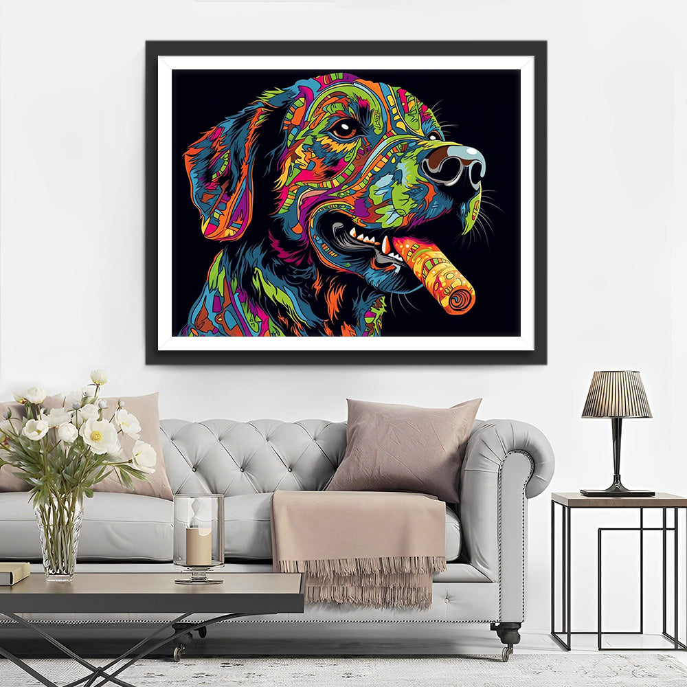 Pop-Art Hond Diamond Painting