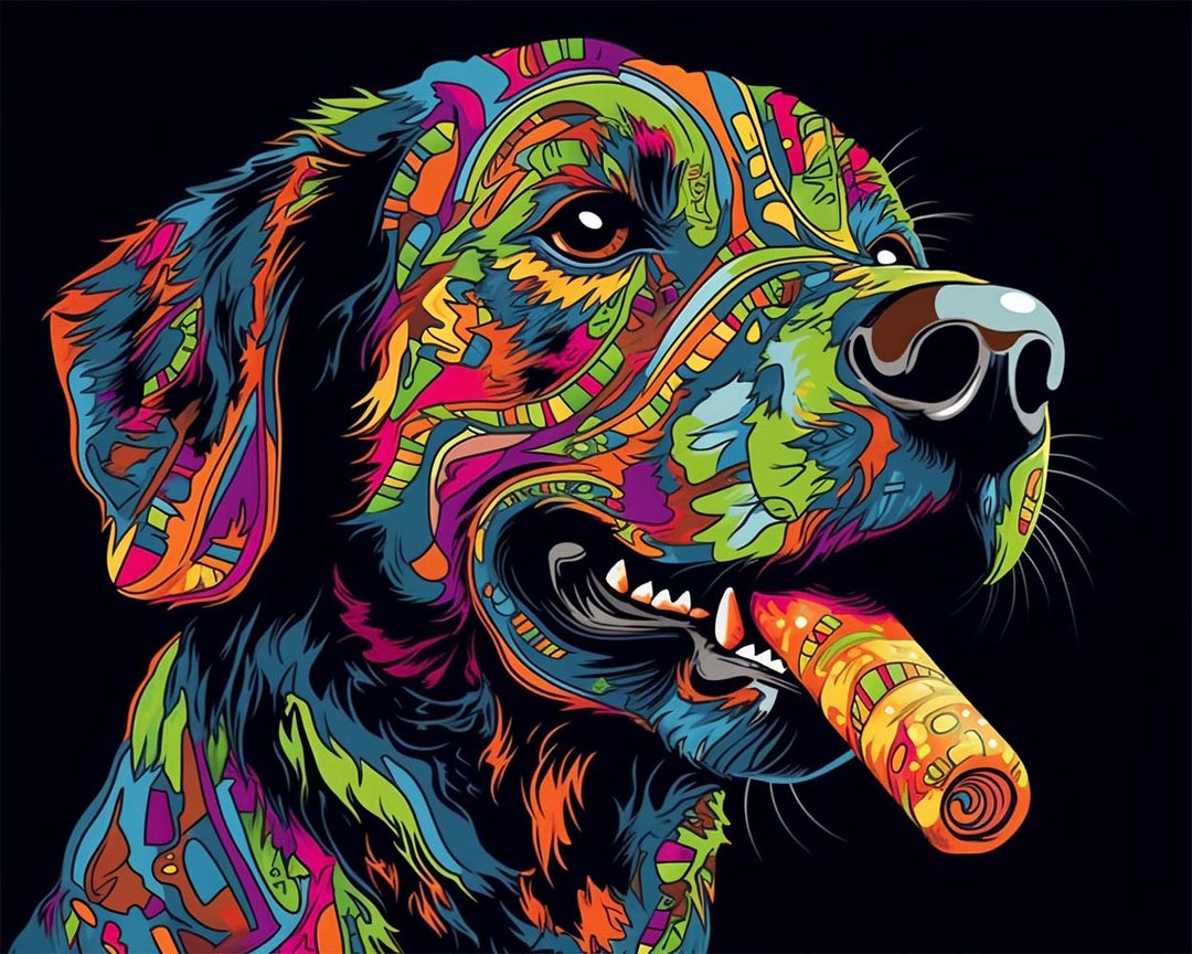 Pop-Art Hond Diamond Painting
