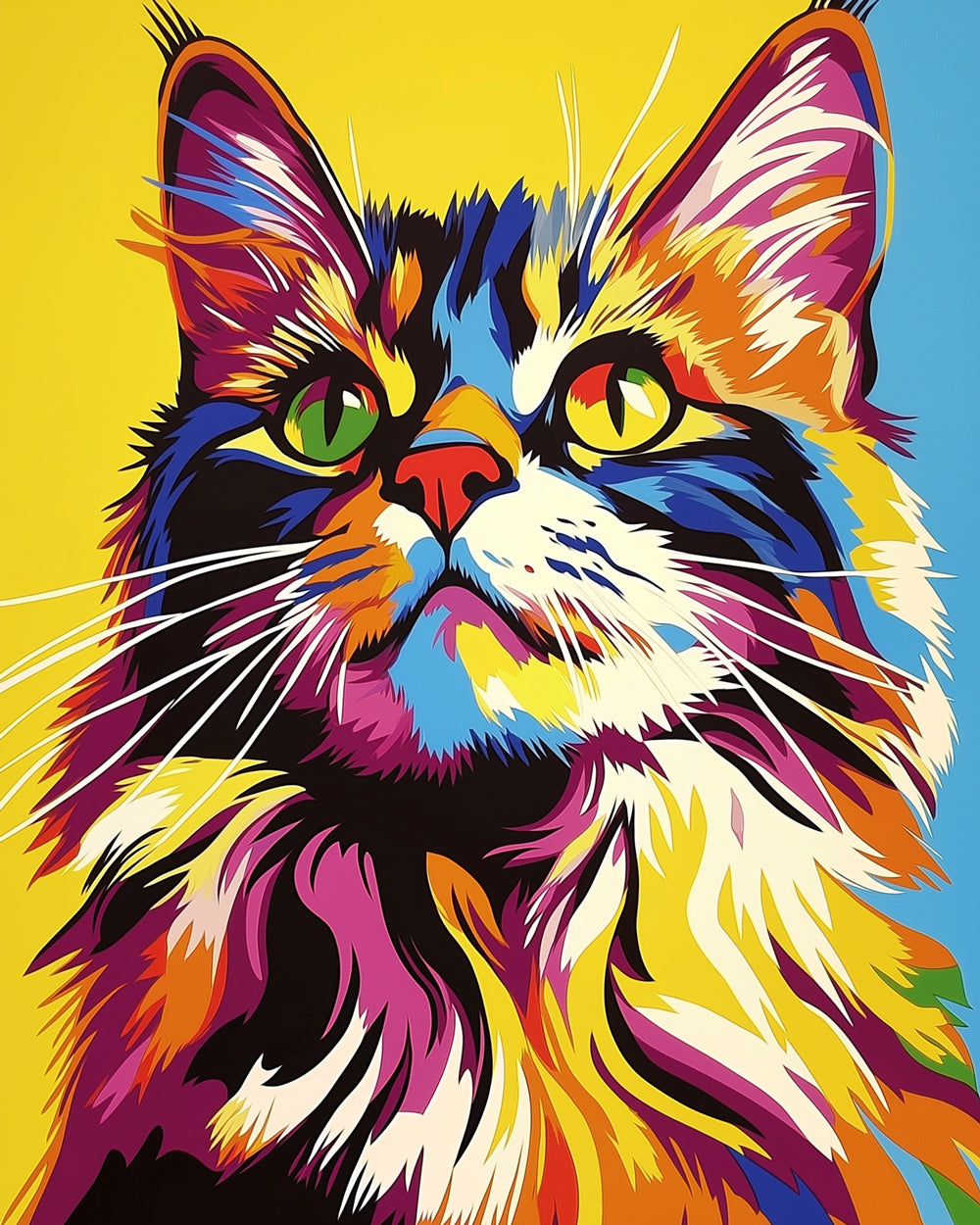 Prachtige Maine Coon Kat Diamond Painting