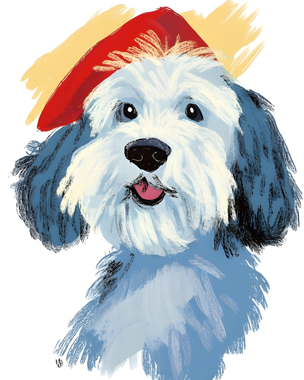 Puppy met Hoed Diamond Painting