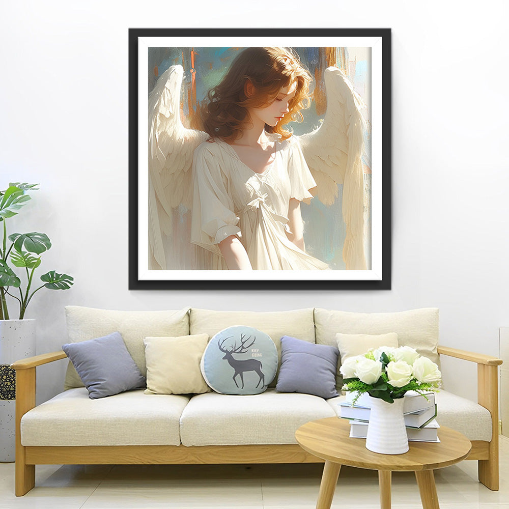 Puur Engelachtige Vrouw Diamond Painting