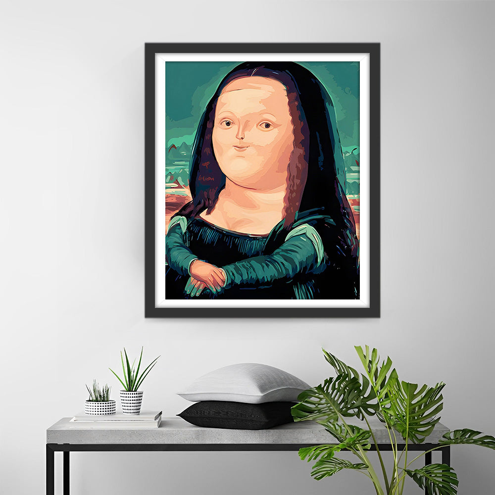 Q-versie van Mona Lisa Diamond Painting