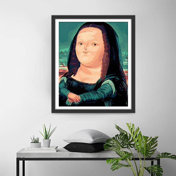 Q-versie van Mona Lisa Diamond Painting