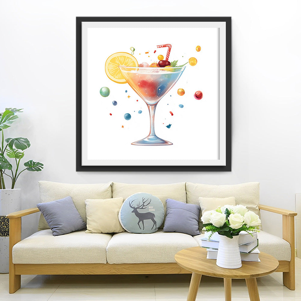Kleurrijke Fruitcocktail Diamond Painting