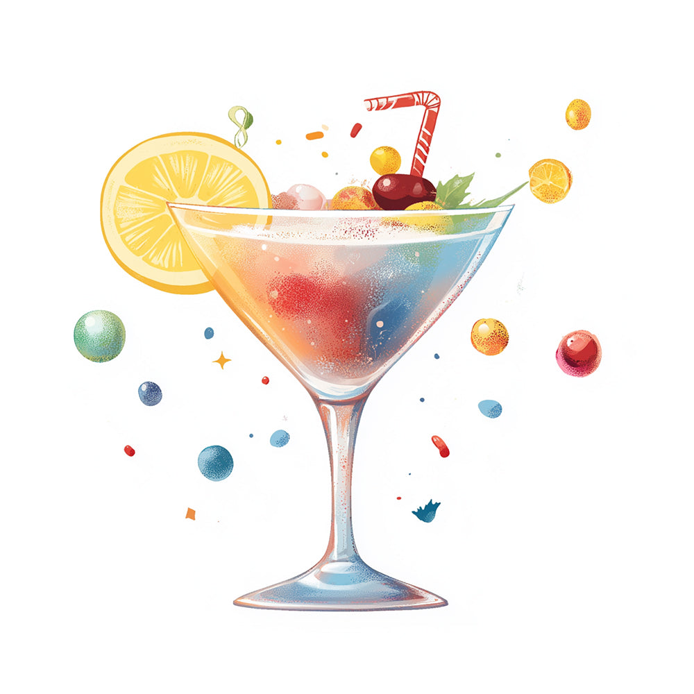 Kleurrijke Fruitcocktail Diamond Painting