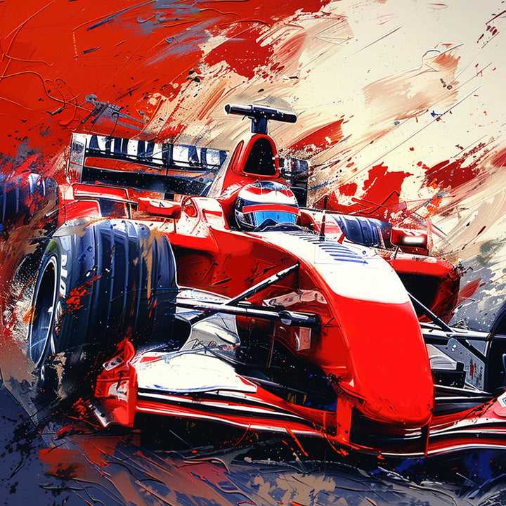 Rode Raceauto Diamond Painting