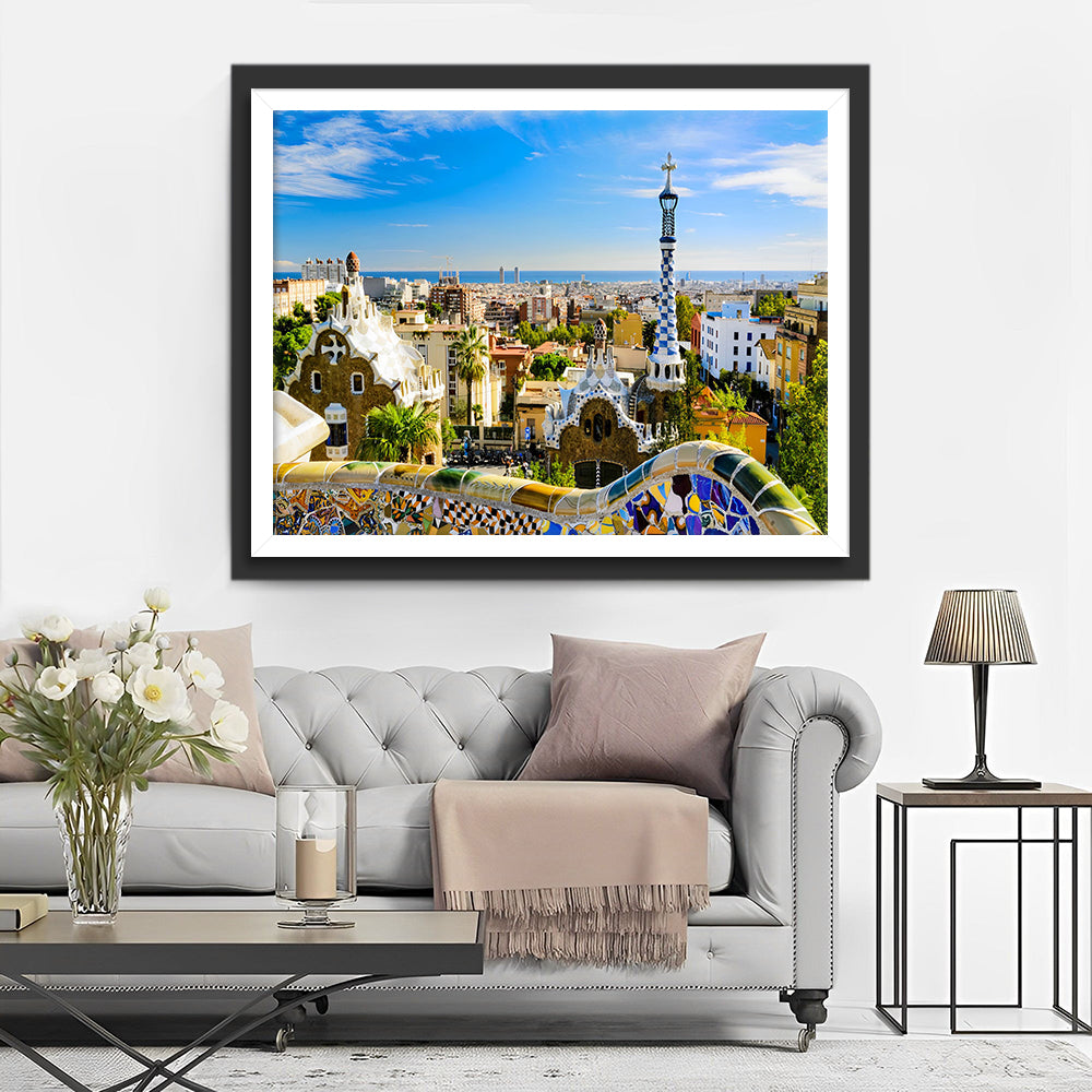 Uitzicht boven de Stad Diamond Painting