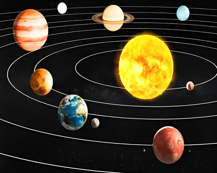 Zonnestelsel Diamond Painting