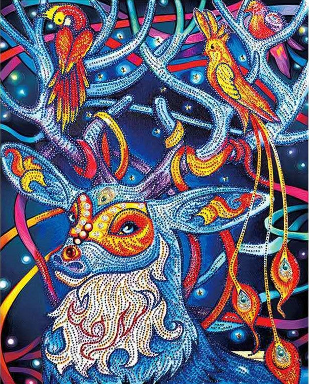 Speciaal Gevormde Strass Hert Diamond Painting