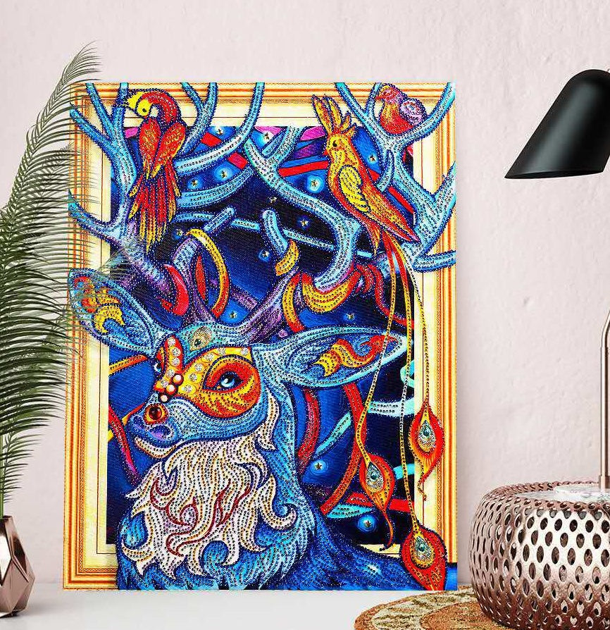 Speciaal Gevormde Strass Hert Diamond Painting