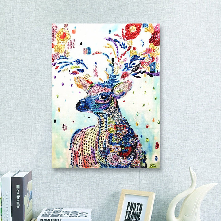 Speciaal Gevormde Strass Hert Diamond Painting