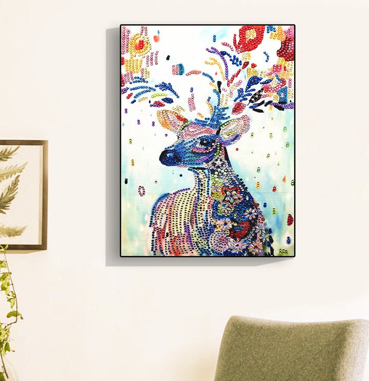 Speciaal Gevormde Strass Hert Diamond Painting