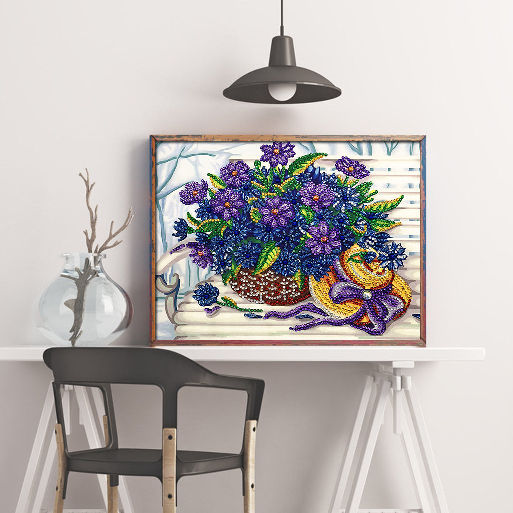 Speciaal Gevormde Strass Bloem Diamond Painting