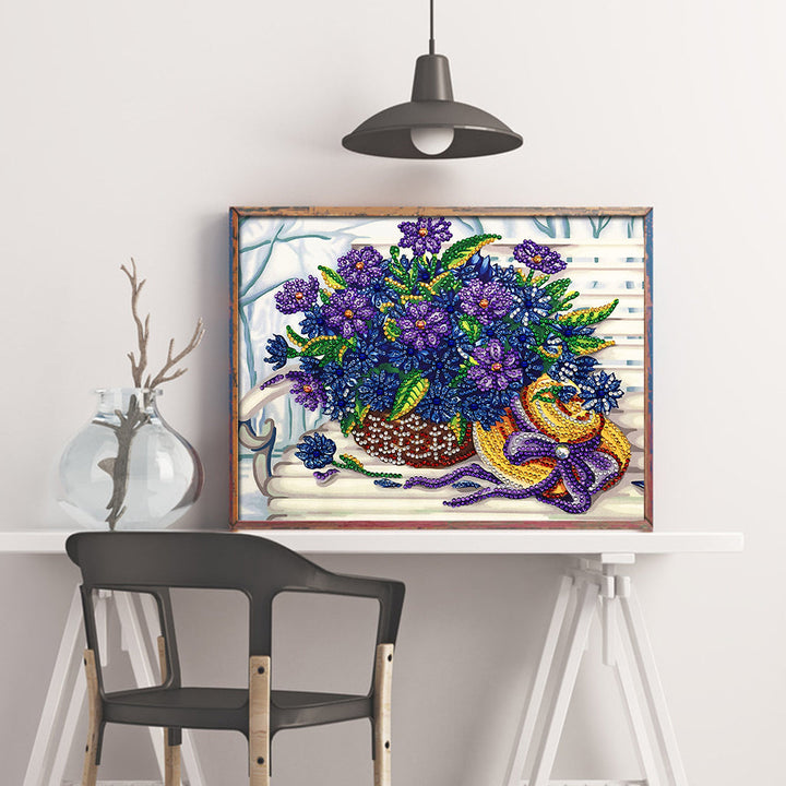 Speciaal Gevormde Strass Bloem Diamond Painting