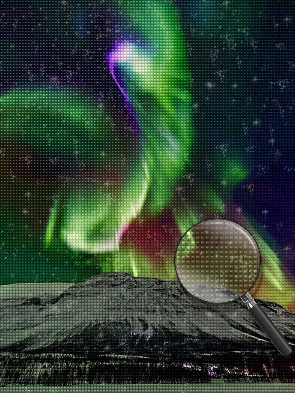 Lichtwervelend Tafereel Diamond Painting