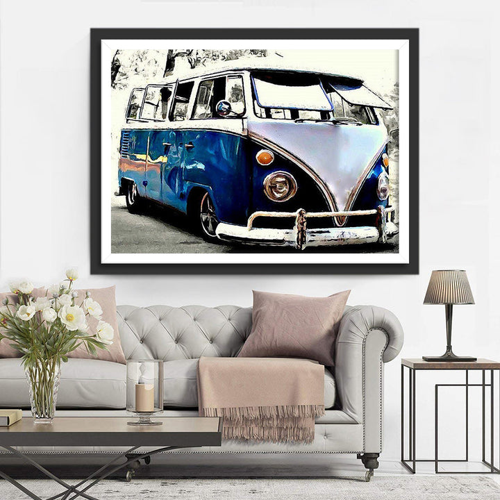 Aardige Vintage Volkswagen Transporter Diamond Painting