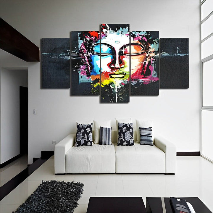 Abstrakte Boeddha 5 Platen Diamond Painting