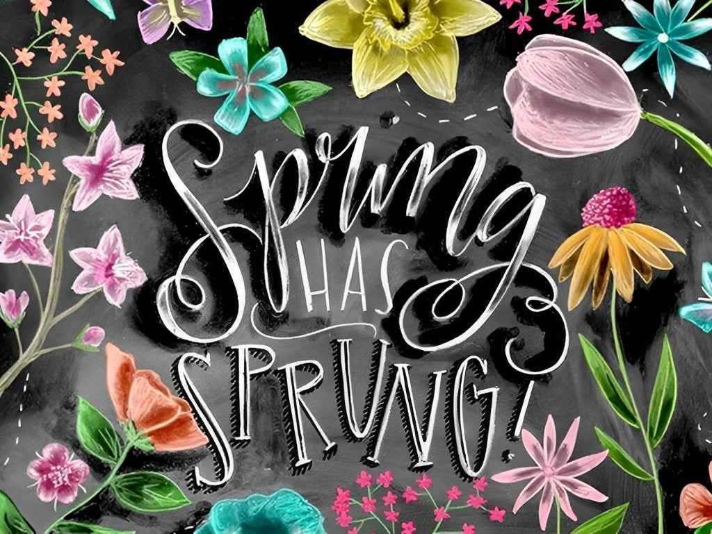 Beeld van de Lente in Bloei Diamond Painting