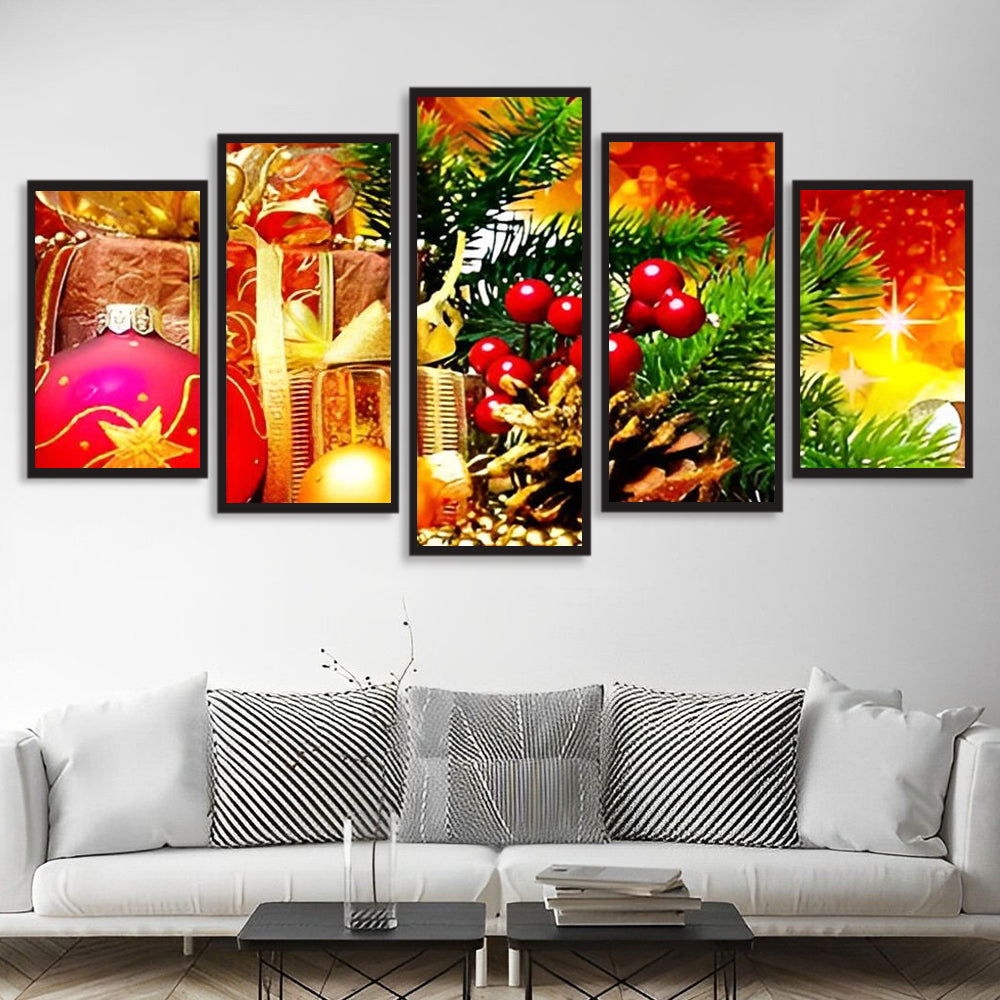 Bomen, Vruchten en Geschenken 5 Platen Diamond Painting