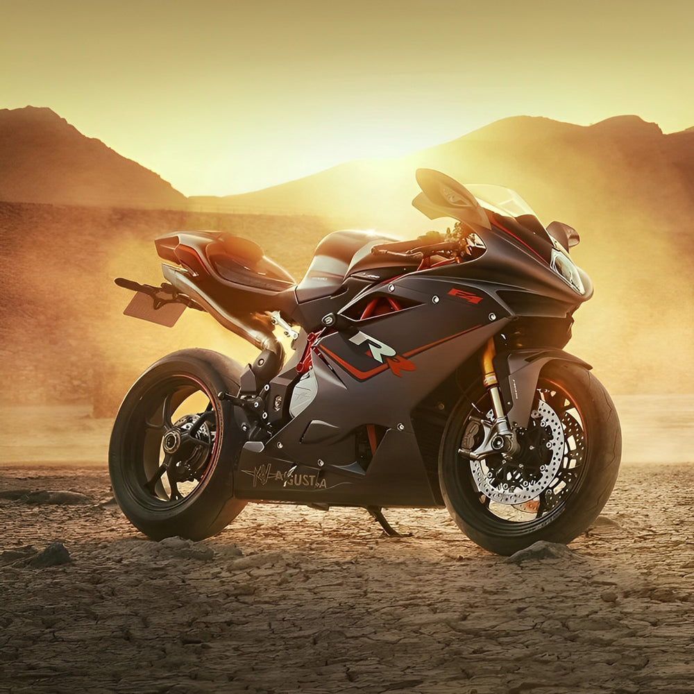 Cool Passievol Motorscène Diamond Painting