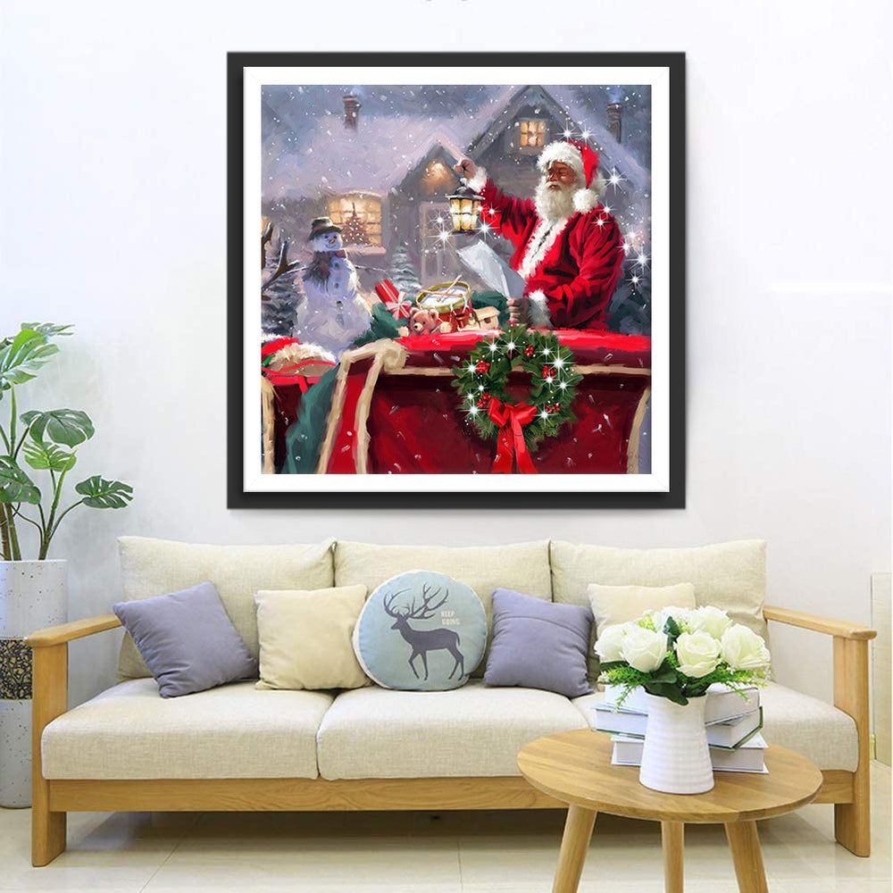 De Kerstman in Volle Glorie Diamond Painting
