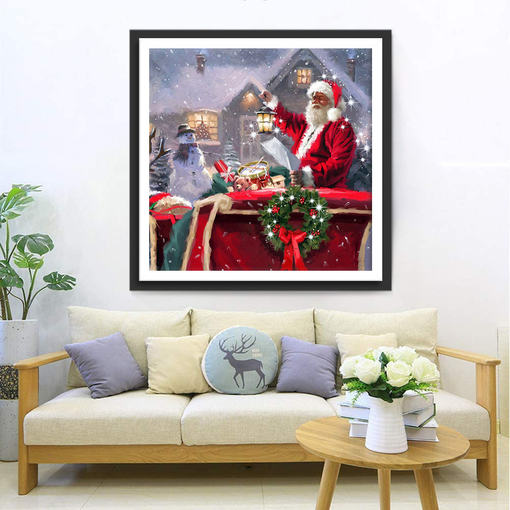 De Kerstman in Volle Glorie Diamond Painting