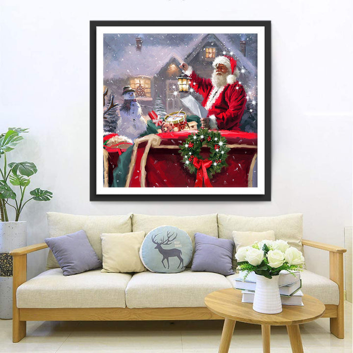 De Kerstman in Volle Glorie Diamond Painting