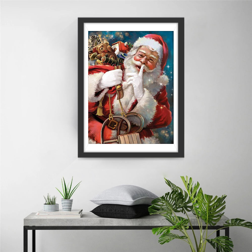 De Mysterieuze Sinterklaas met Cadeaus Diamond Painting
