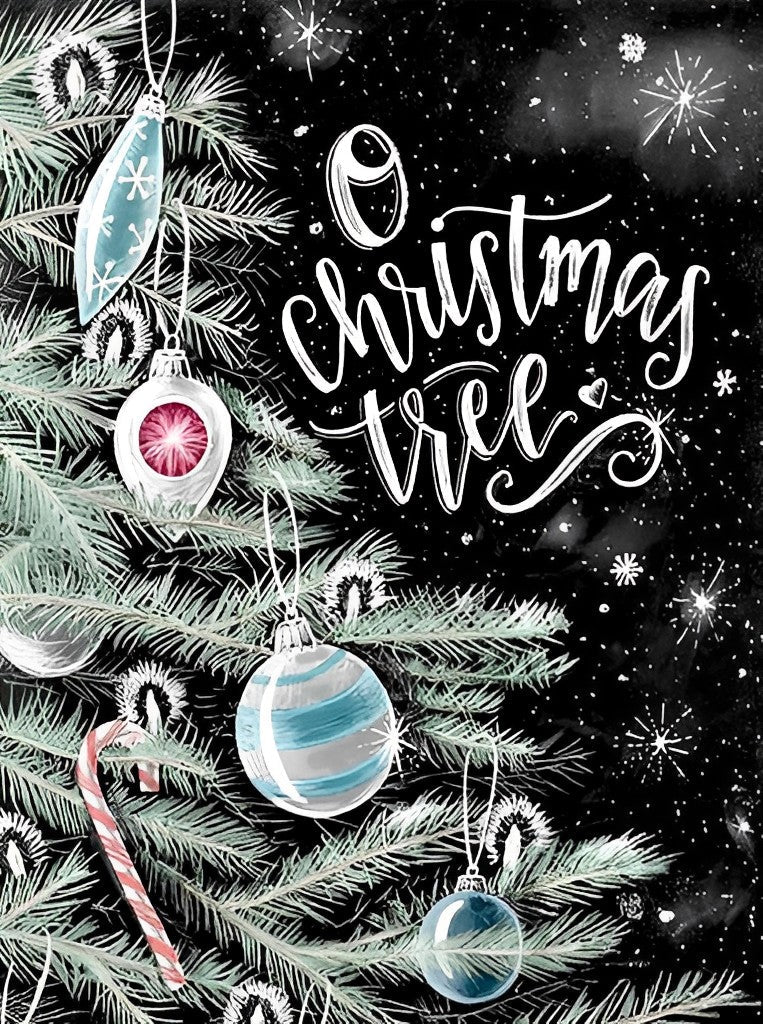 De Prachtige Kerstversieringen aan de Sparrentak Diamond Painting