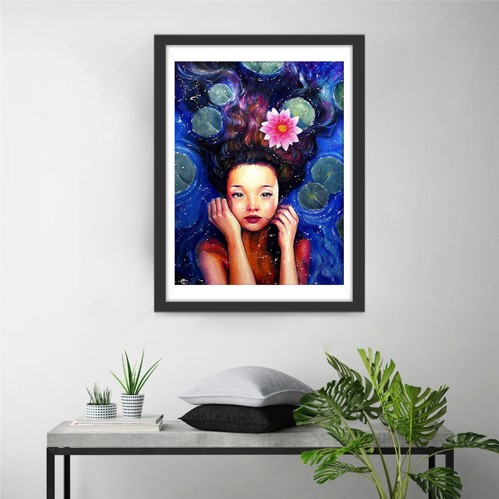 De Teder Verweven Geest in de Bloemende Waterstilte Diamond Painting