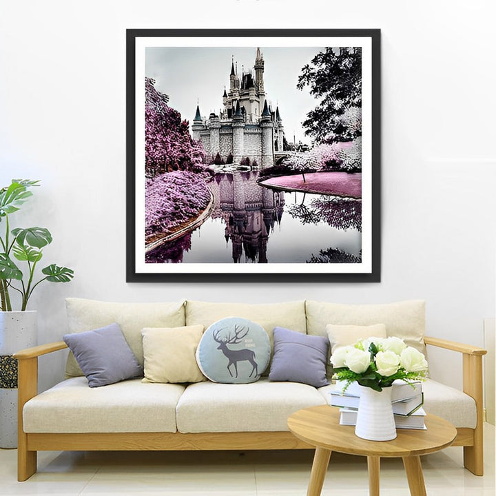 Dromerig Fantasiekasteel Diamond Painting