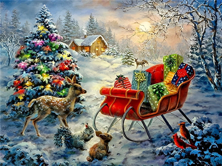 Dromerig Kerstsprookje Diamond Painting
