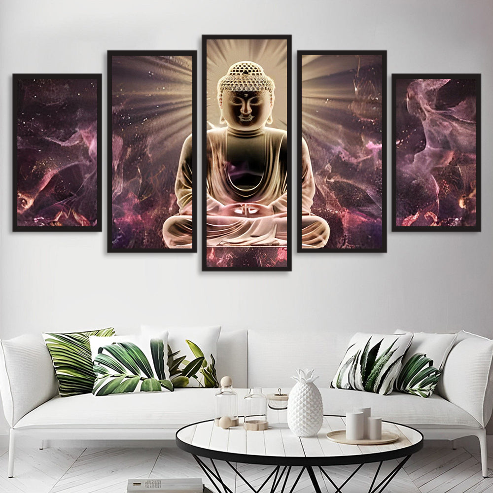 Een Boeddhabeeld in Meditatie 5 Platen Diamond Painting