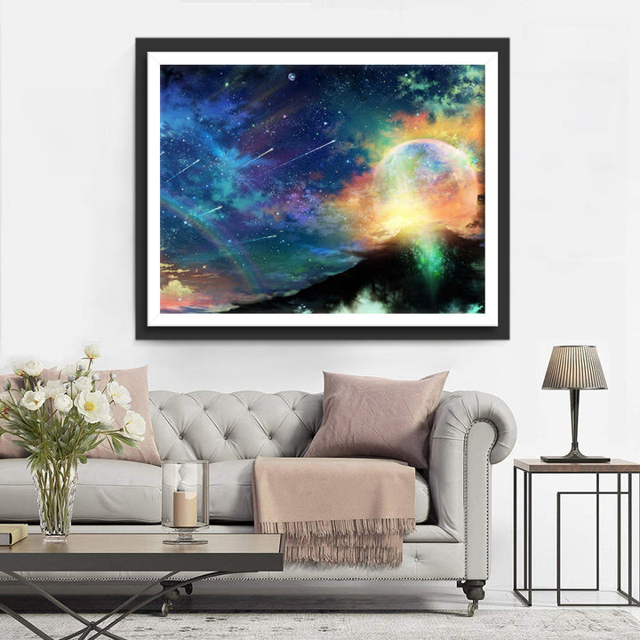 Een Fantasierijk Universum in Kleuren Diamond Painting