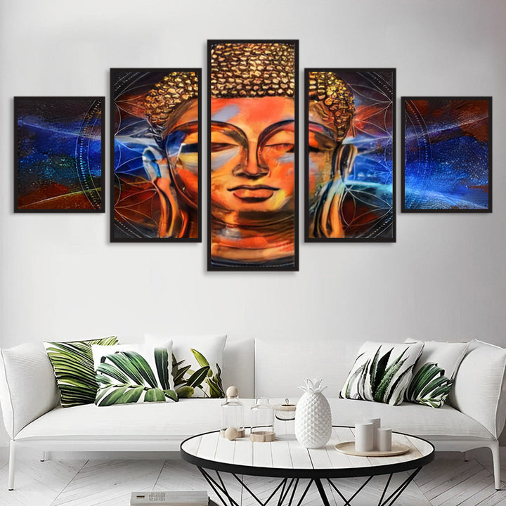 Een Gouden Boeddhabeeld 5 Platen Diamond Painting