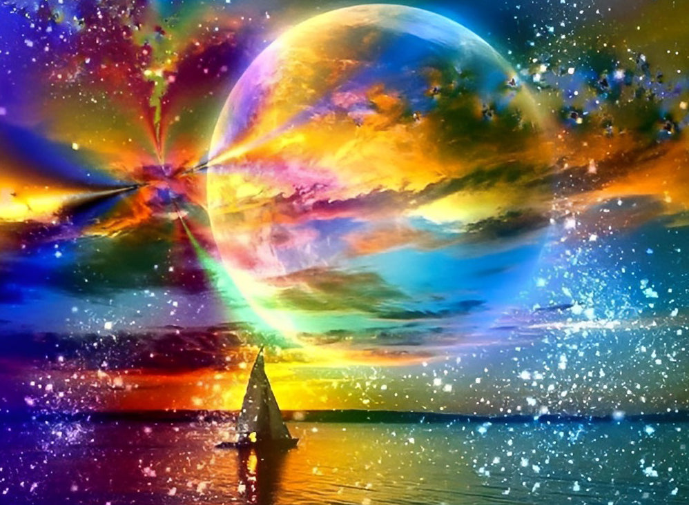 Een Impressionistisch Meesterwerk van de Dromende Hemel Diamond Painting