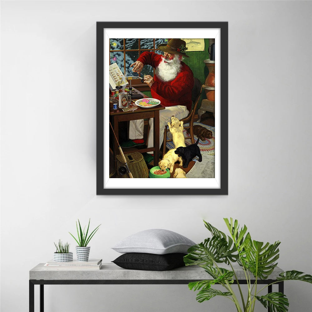 Een Kerstmaal vol Liefde Diamond Painting