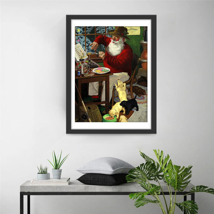 Een Kerstmaal vol Liefde Diamond Painting