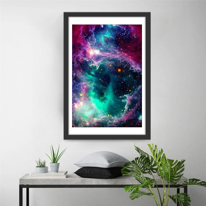 Een Kleurexplosie in het Kosmische Universum Diamond Painting