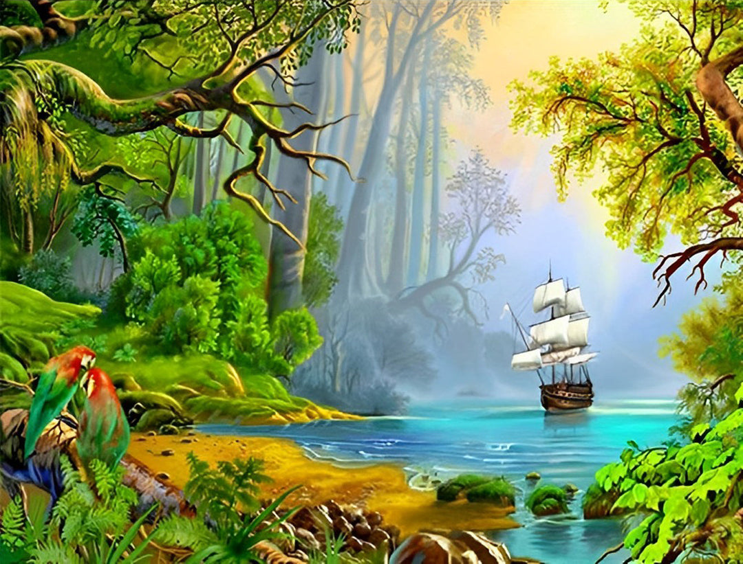 Een Varend Schip Diamond Painting