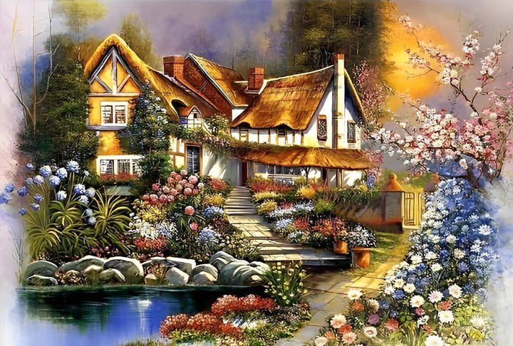 Een Verfijnd Huis Diamond Painting