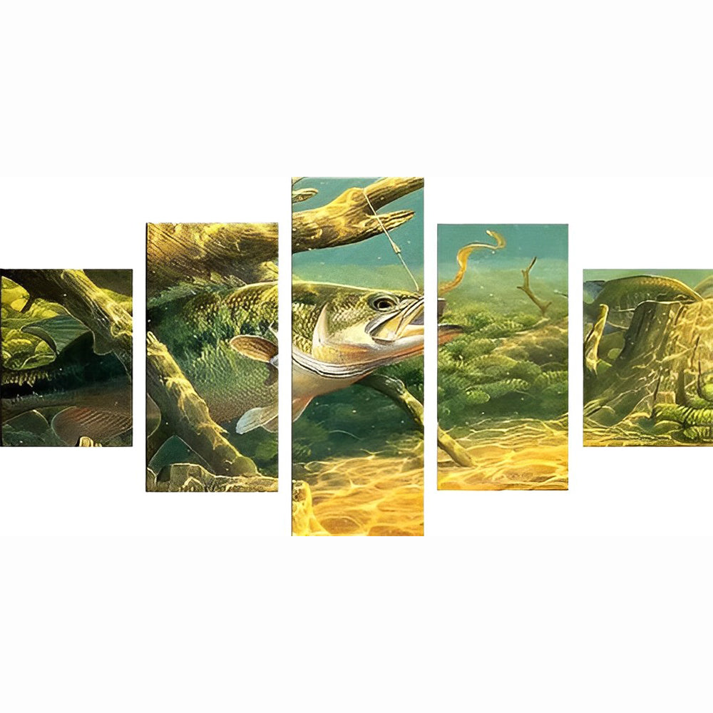 Een Vis in het Water 5 Platen Diamond Painting