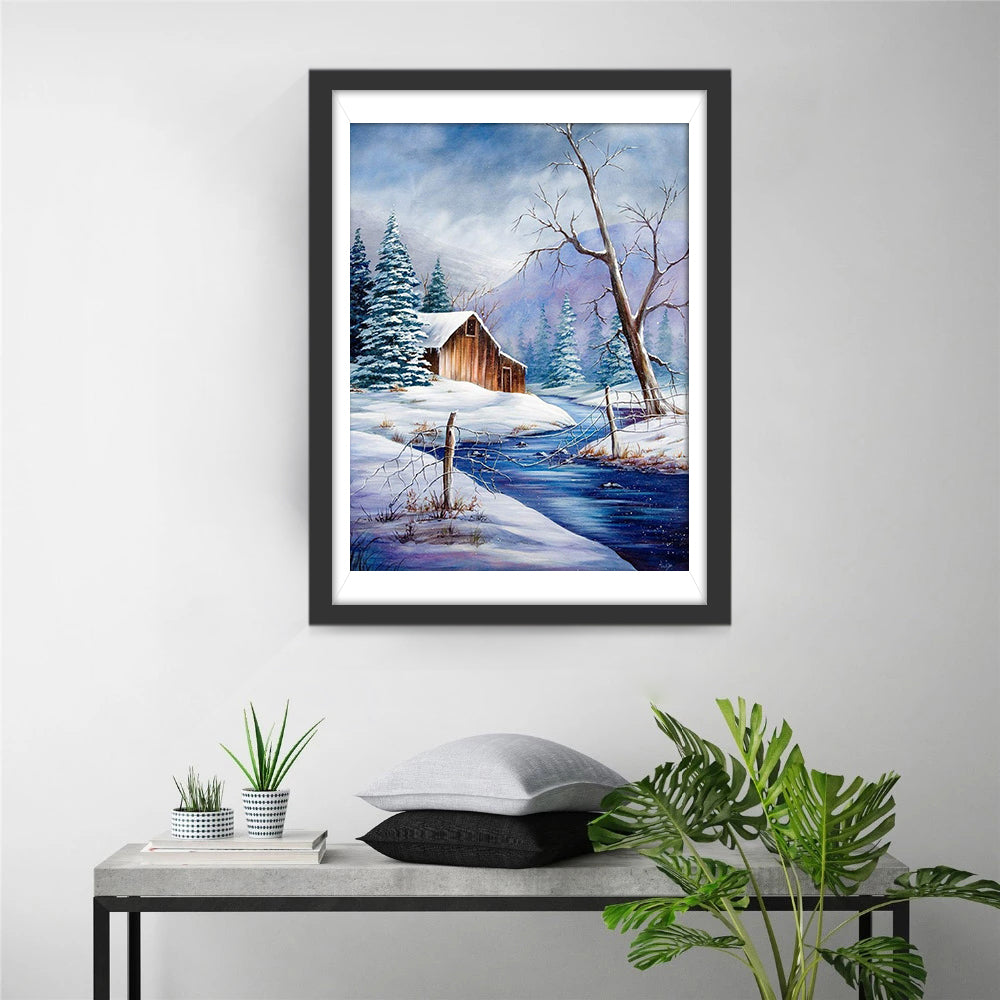 Een Winters Plaatje Diamond Painting