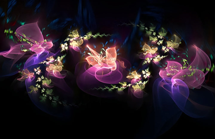 Etherische Schoonheid van Abstracte Bloemen Diamond Painting