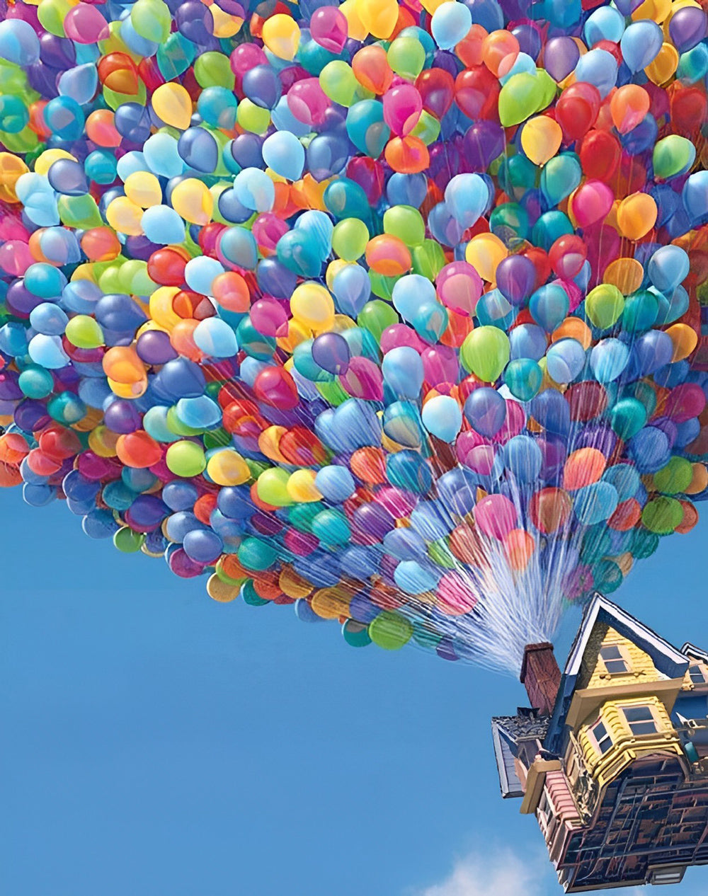 Fantasierijk Kindachtig Ballonnen- en Huistafereel Diamond Painting