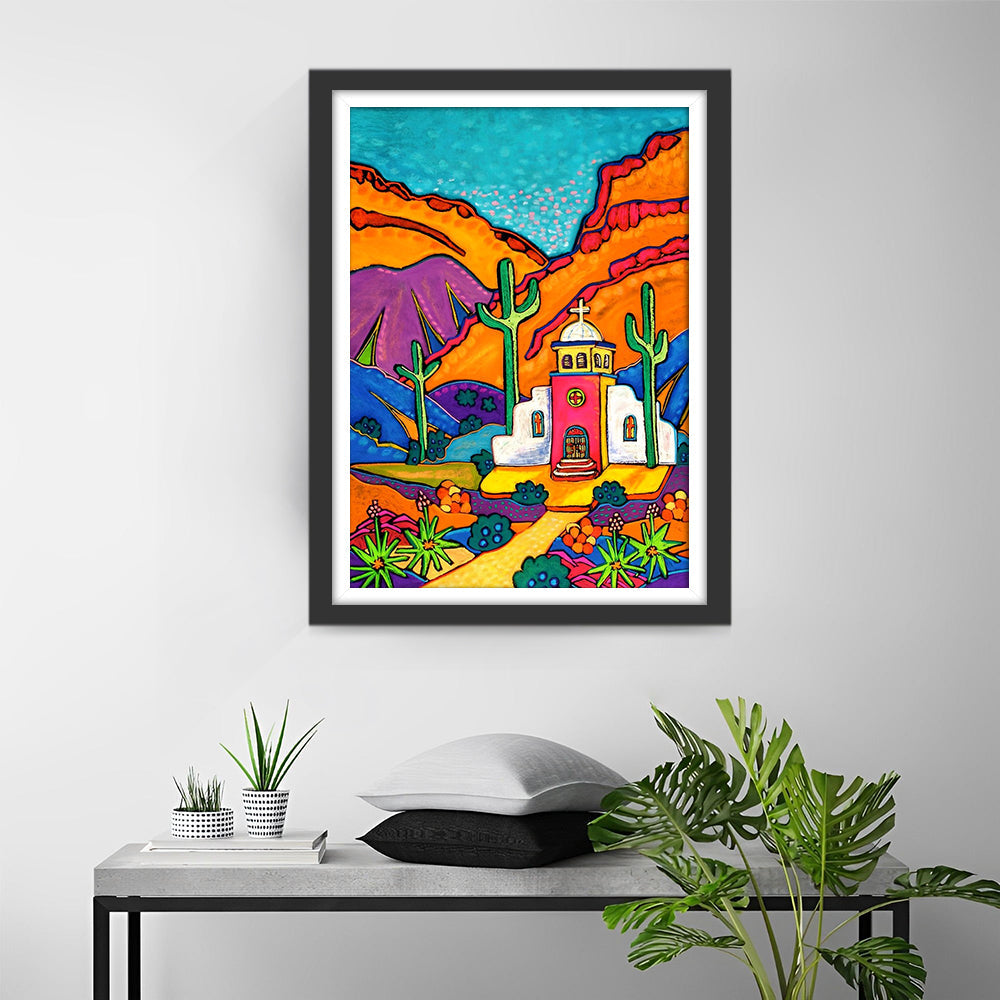 Fantasierijk Kindachtig Zuidwestelijk Kerkbeeld Diamond Painting