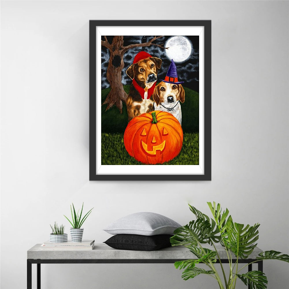 Fantasierijke Halloween-sfeer Diamond Painting