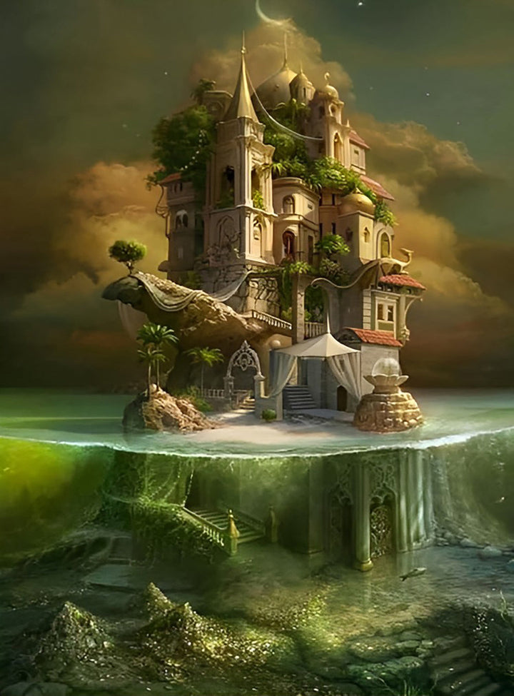 Fantastisch en Mysterieuze Burcht Diamond Painting