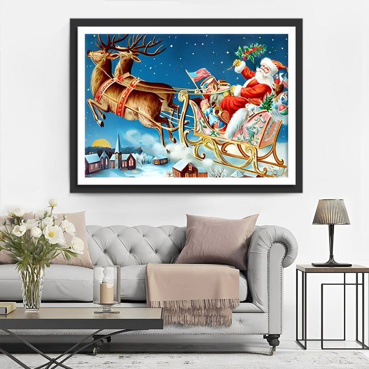 Feestelijke Sleerit van Sinterklaas Diamond Painting