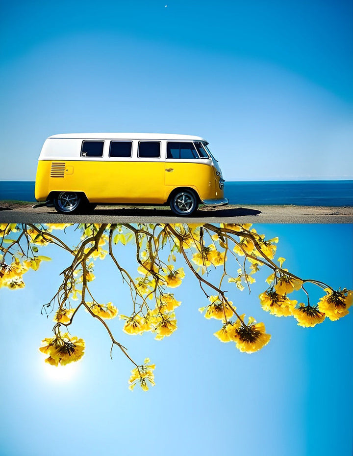 Fris en Licht Autoscène Diamond Painting